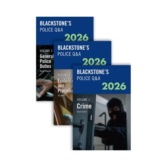 Blackstone&#039;s Police Q&amp;A: 3 Volume Pack 2026