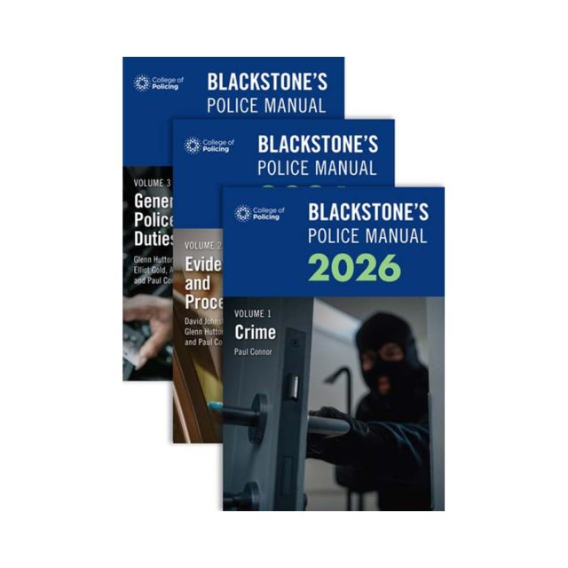 Blackstone&#039;s Police Manuals 2026: 3 Volume Pack