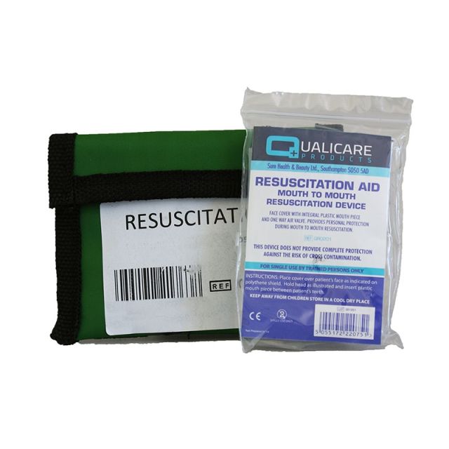 Resuscitation Aid In Keyring Pouch